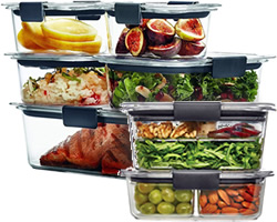 Rubbermaid Brilliance Fridge and Take-along Containers