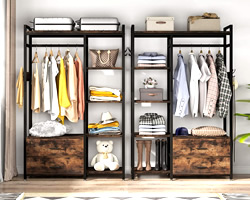 Tribesigns Freestanding Clothes Racks and Closet Organizers