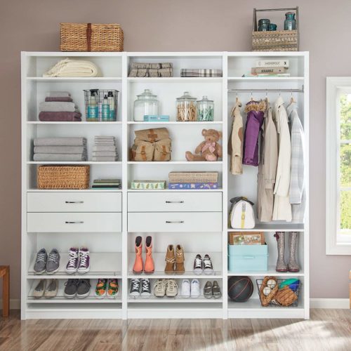 ClosetMaid Spacecreations 78" Classic White Mudroom Kit - Get Decluttered Now!