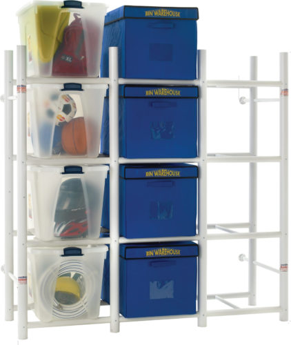 Bin Warehouse DFAE2MBW0431 Tote Storage System for 12 Totes - Bin Warehouse Tote Storage Systems – Get Decluttered Now!