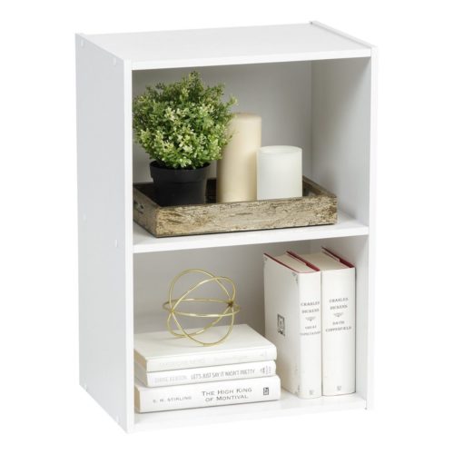 Iris USA CX-2 Brights 2-Tier Wood Storage Shelves - Low Priced Wood Shelves - Iris USA Brights: Wood Shelves, Bins and Cubes - Get Decluttered Now!