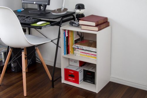 Practical for the office - Iris USA CX-2 Brights 2-Tier Wood Storage Shelves - Low Priced Wood Shelves - Iris USA Brights: Wood Shelves, Bins and Cubes - Get Decluttered Now!