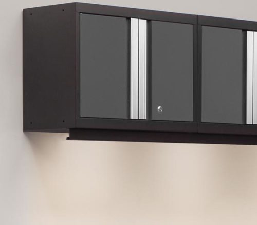 Light Valance Wall cabinets include a mountable light valance for workspaces that need extra light. - NewAge Products Bold 3.0 Series Garage Storage Cabinets – Get Decluttered Now!
