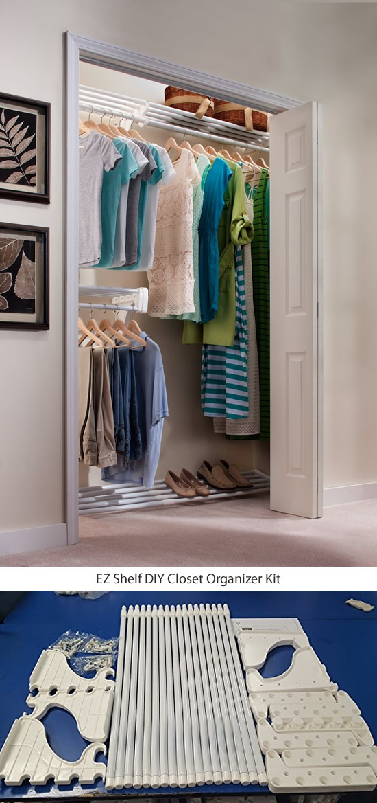 EZ Shelf DIY Closet Organizer Kit