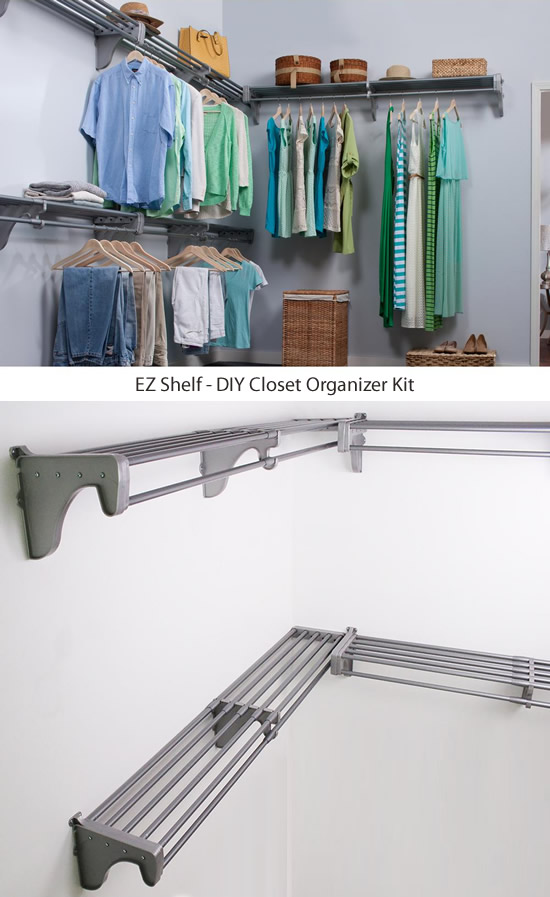 EZ Shelf DIY Closet Organizer Kit