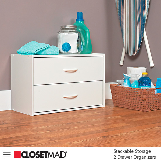 ClosetMaid Stackable Storage – Decluttered Now!