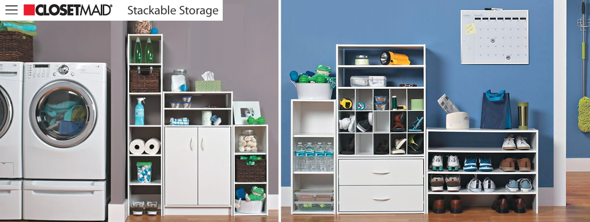 ClosetMaid Stackable Storage Decluttered Now