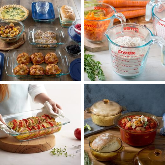 Pyrex and Visions Bakeware and Measuring Cups