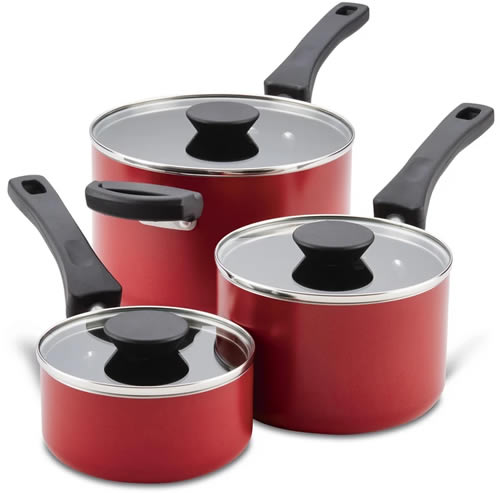 Farberware Neat Nest Space Saving Nonstick Saucepans