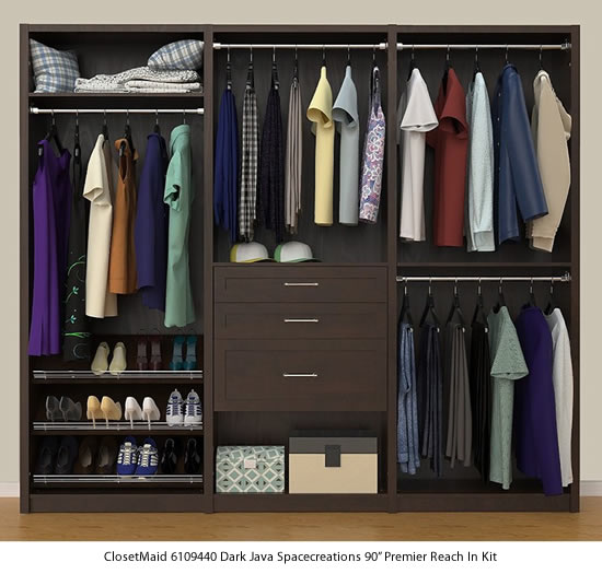 ClosetMaid SpaceCreations 50 to 121-inch Wide Closet Organizer