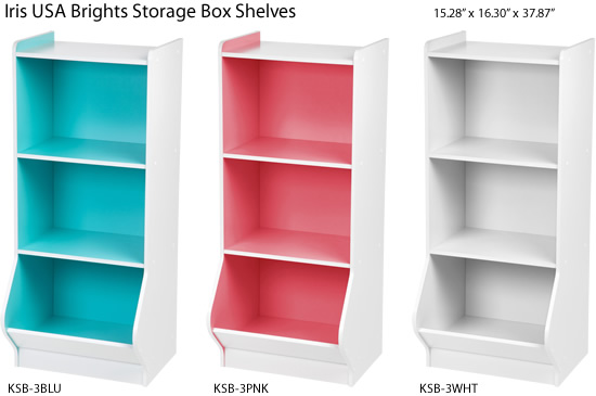 IRIS USA 2-Tier Storage Organizer Shelf with Footboard, White