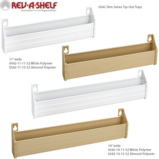 Rev-A-Shelf 31 Stainless Steel Tip-Out Tray w/Soft-Close 6581-31SC-52