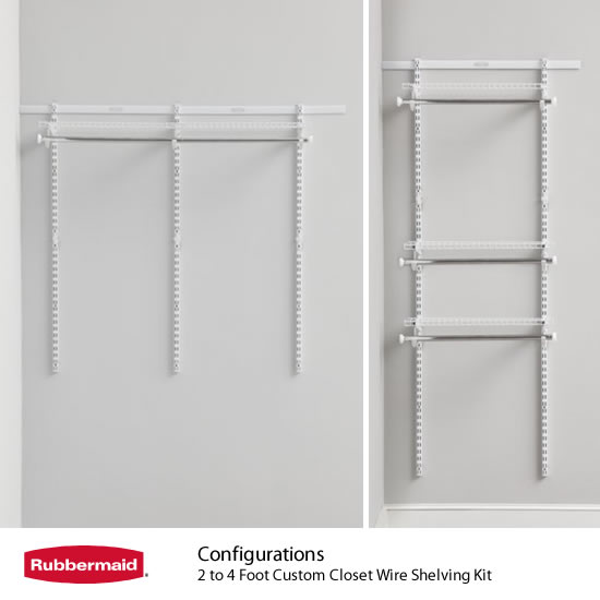Rubbermaid Configurations Classic Custom 4' to 8' Wide Metal