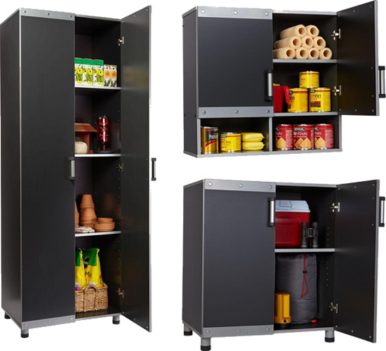 Garage cabinets - Rubbermaid Fasttrack cabinets 