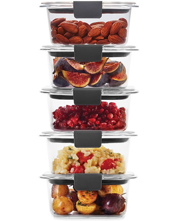 Rubbermaid 8pc Brilliance Pantry Food Storage Container Set