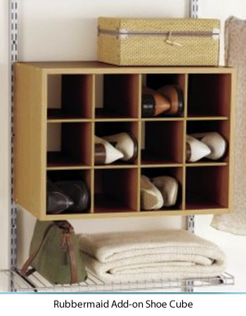 Iris USA 2-Tier Shelf Organizer with Easy Access Angled Cubby, White